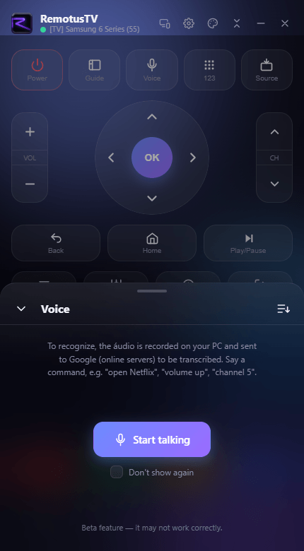 Voice commands